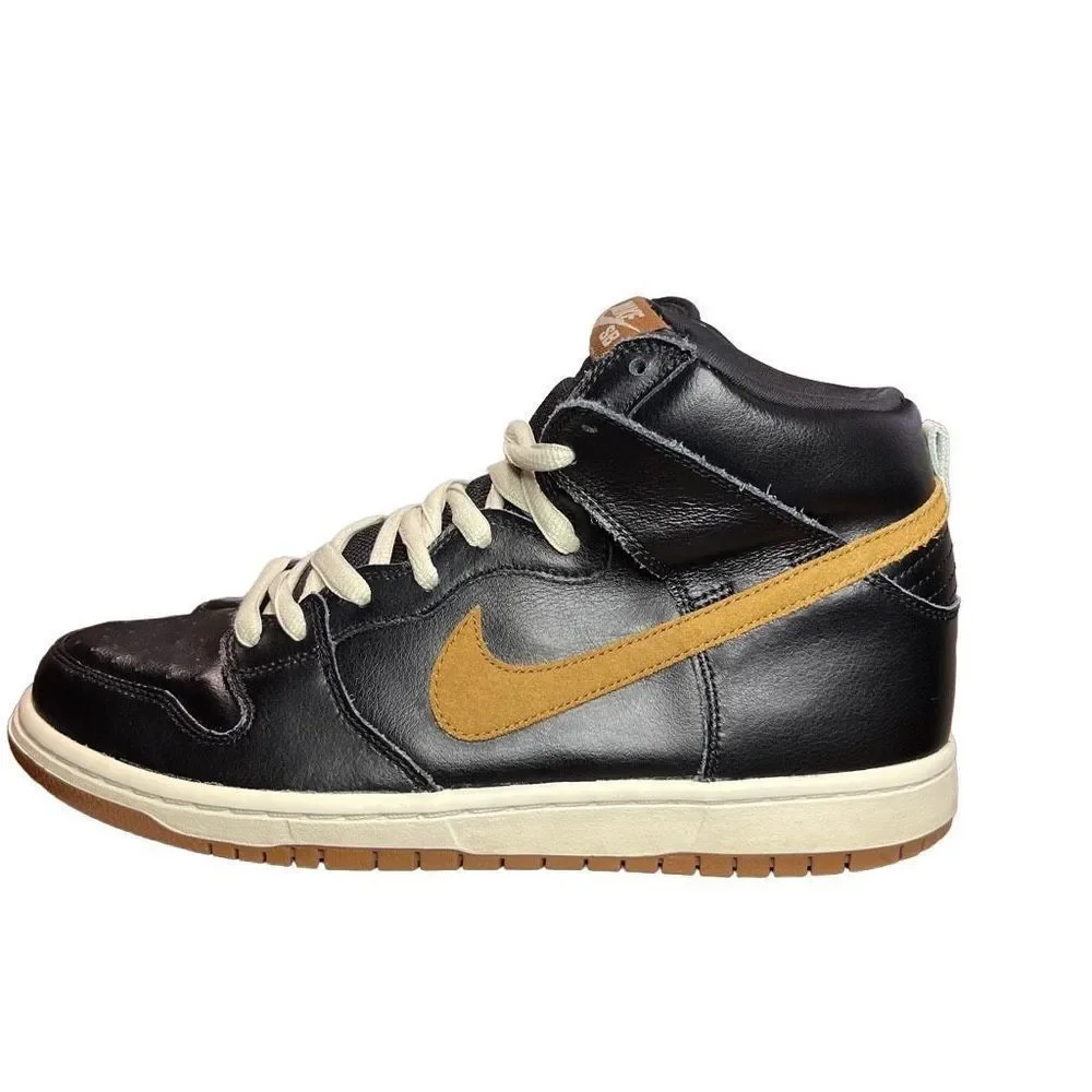 Nike Dunk High Pro SB Guinness Shoes Black Light British Tan 305050-020 Size 10